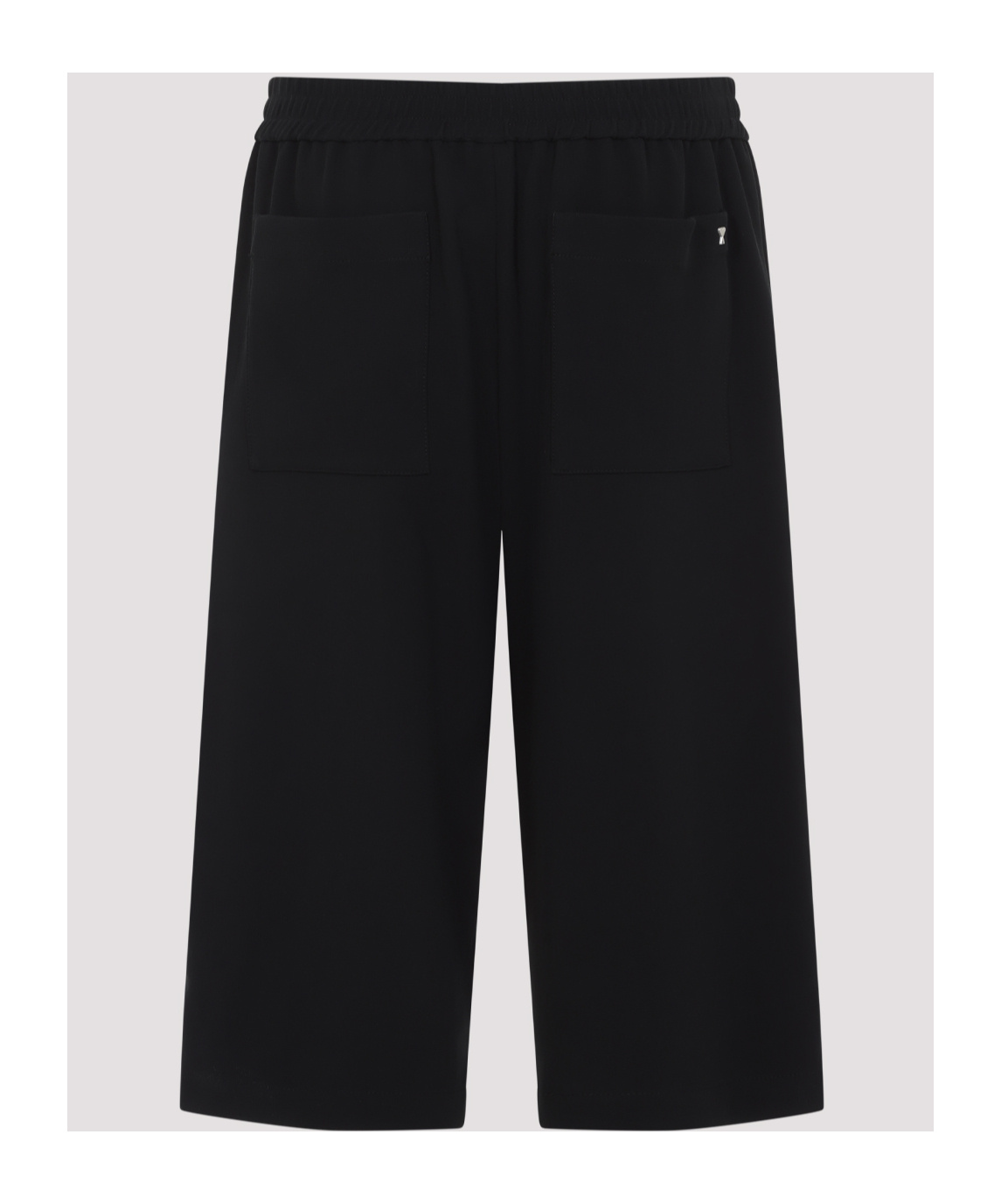 Shop Ami Alexandre Mattiussi Loose Elasticated Large Shorts In Black