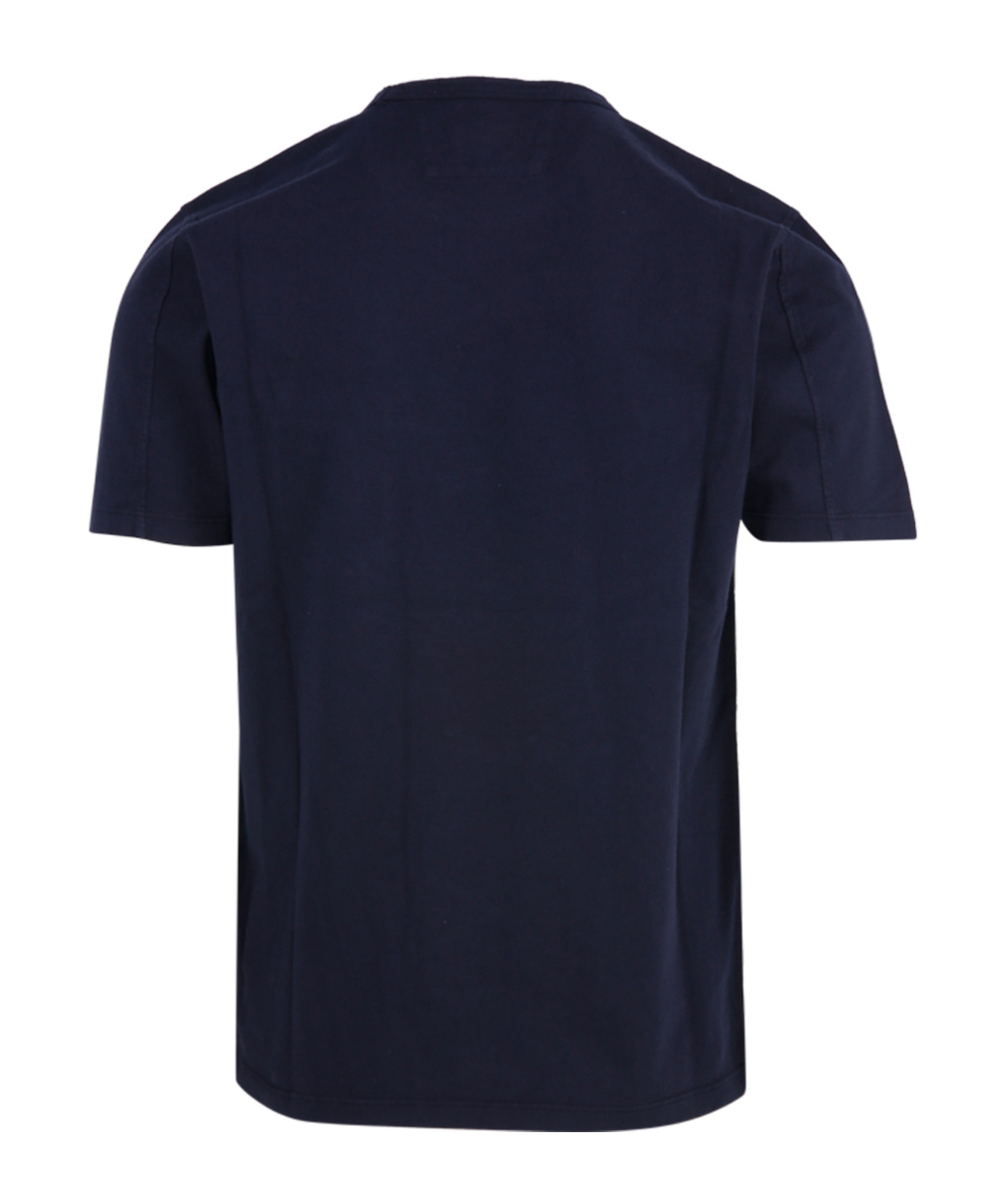 C.p. Company Logo-print Cotton T-shirt In Blue