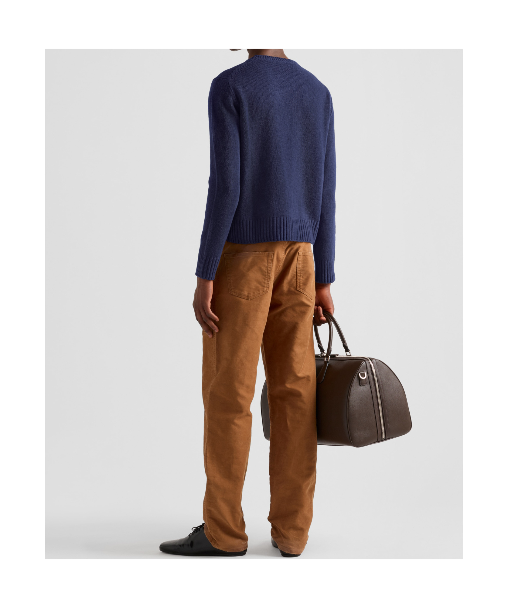 Prada Moleskin Pants In Brown