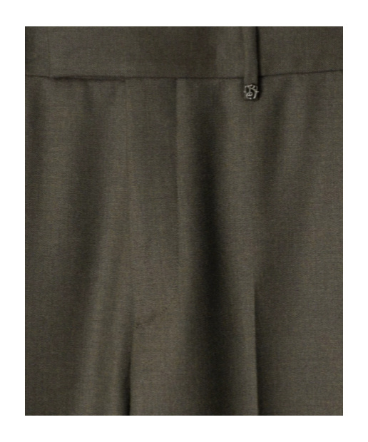 Burberry Wool Pleated Straight Trousers In Black