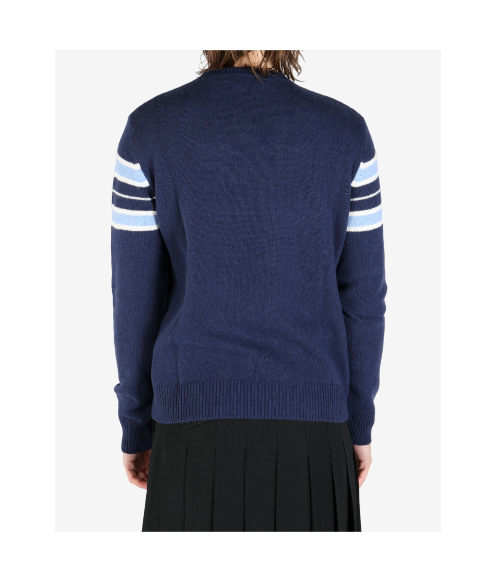Marni Striped Jumper In Blue
