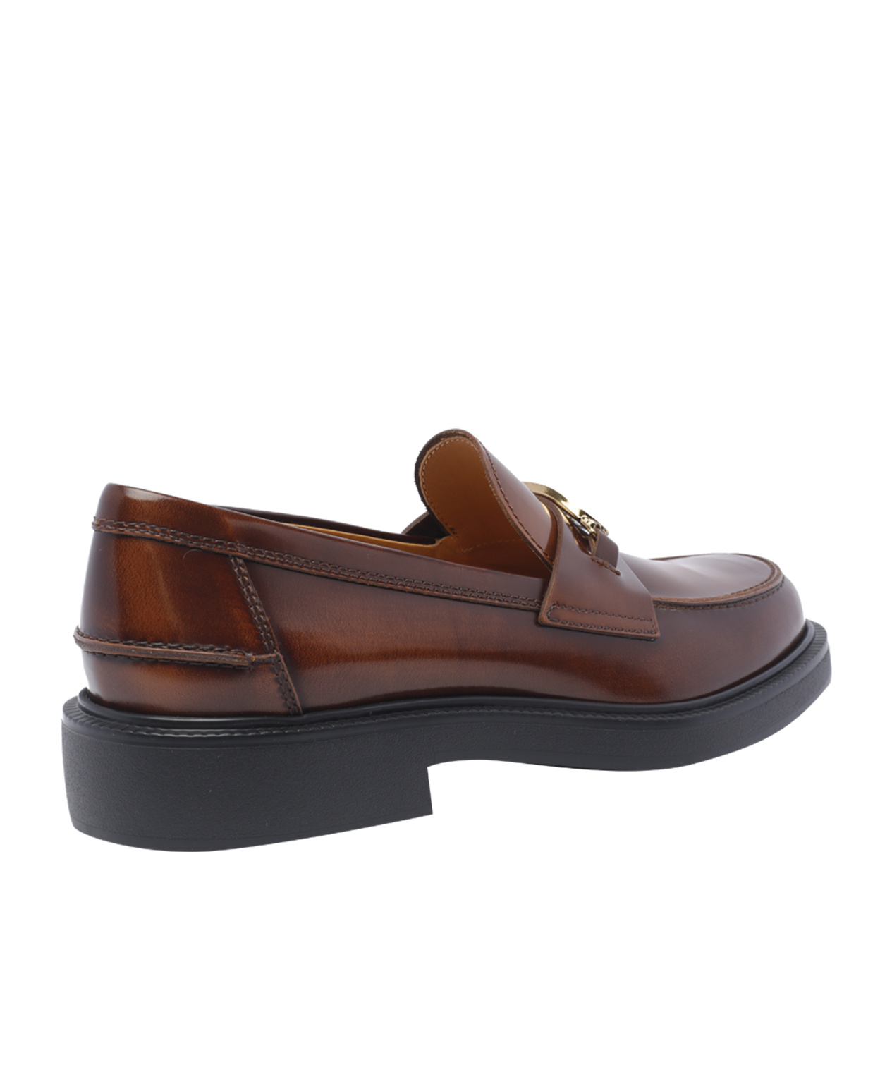 TOD'S TOD'S LOGO-PLAQUE SLIP-ON LOAFERS