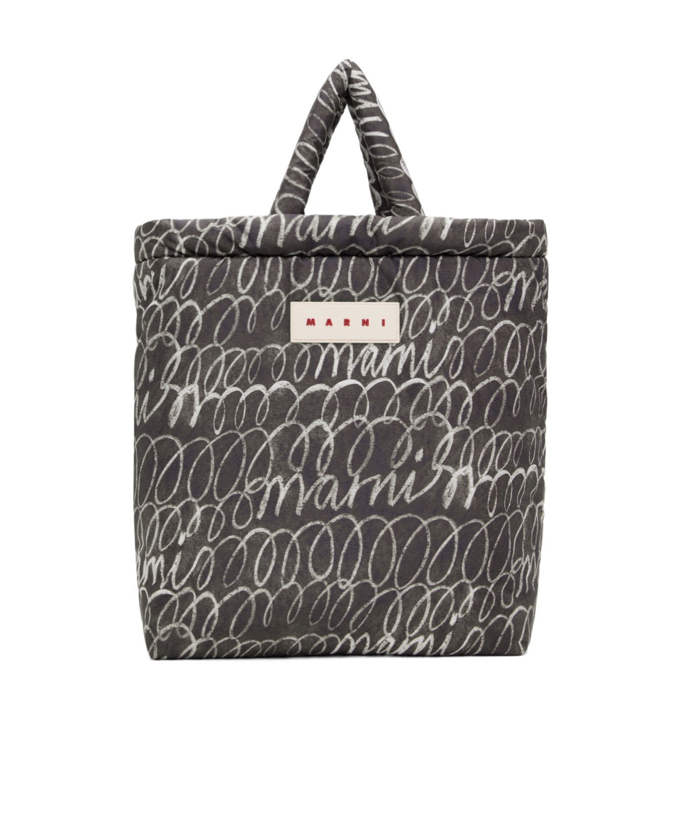 Marni Puff Tote Bag In Black