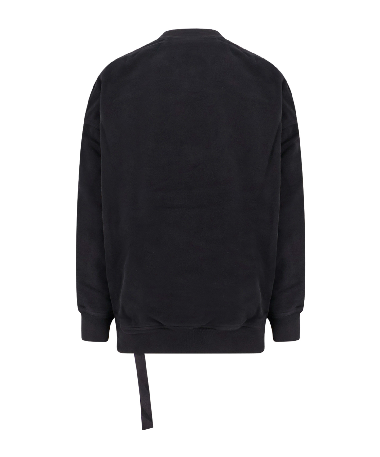 Rick Owens Jumbo Peter Flight Distressed Cotton Jacket In Black