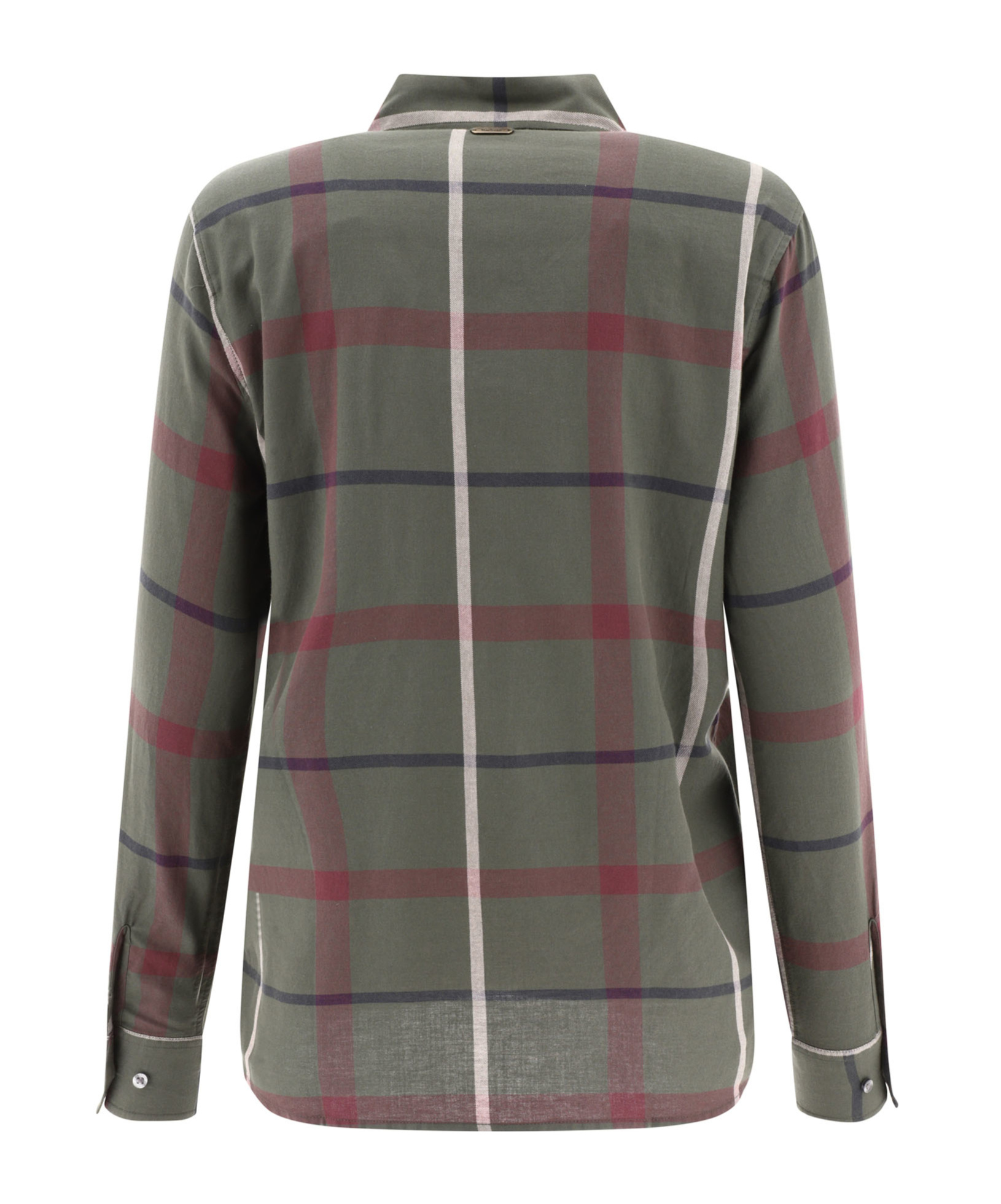 Barbour Oxer Check Shirts Green In Black