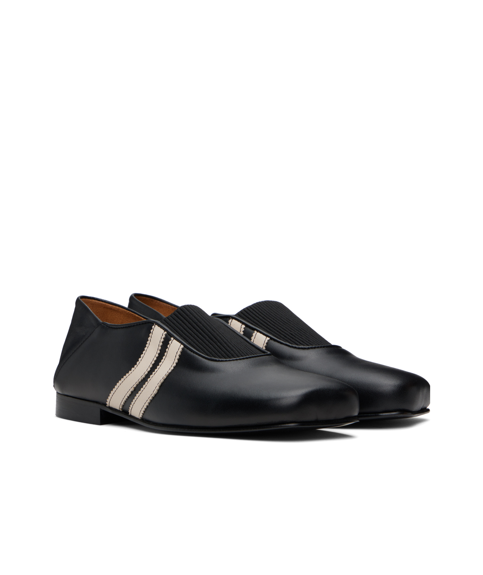Egonlab Ballerina 2 Straps Loafers In Black