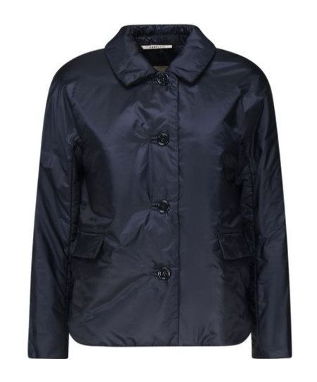 Max Mara Button-fastening Flap-pocket Jacket In Blue