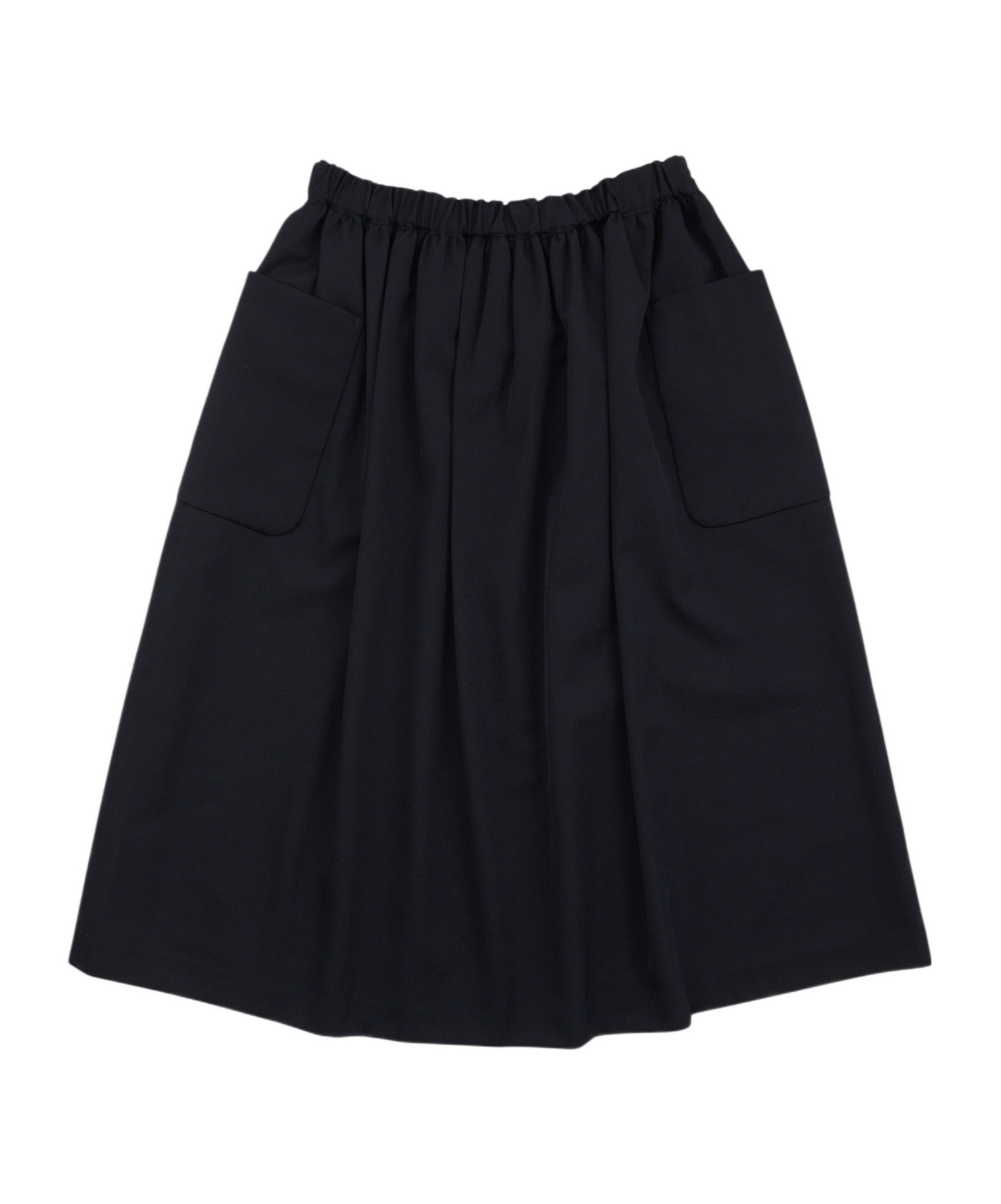 Comme Des Garçons Elastic Waist Skirt In Blue
