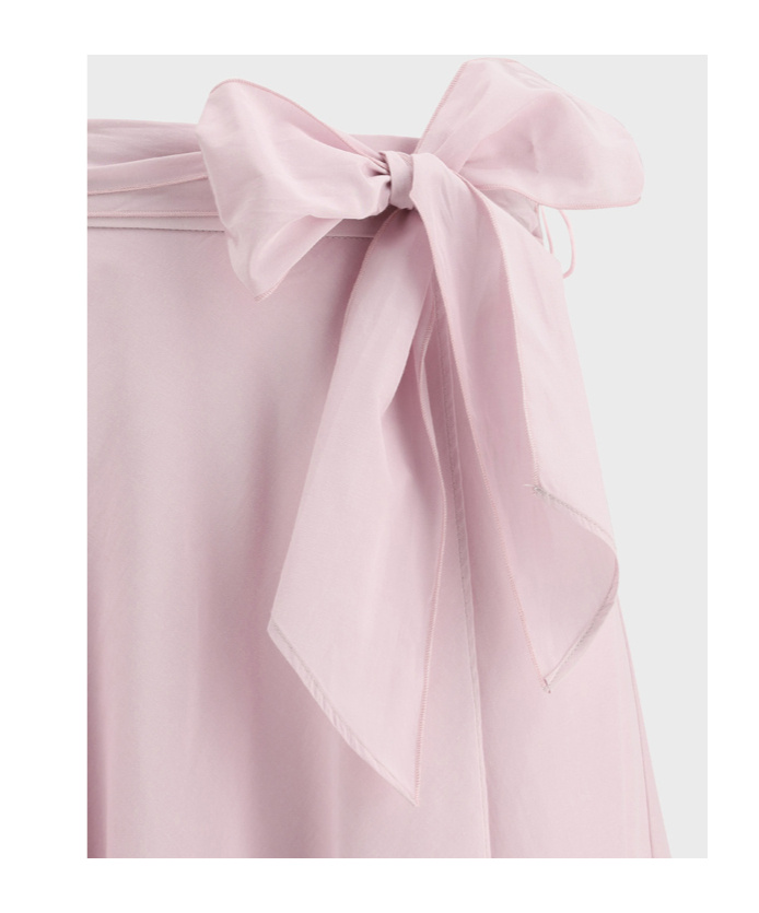 Shop Forte Forte Wrap Midi Skirt In Pink