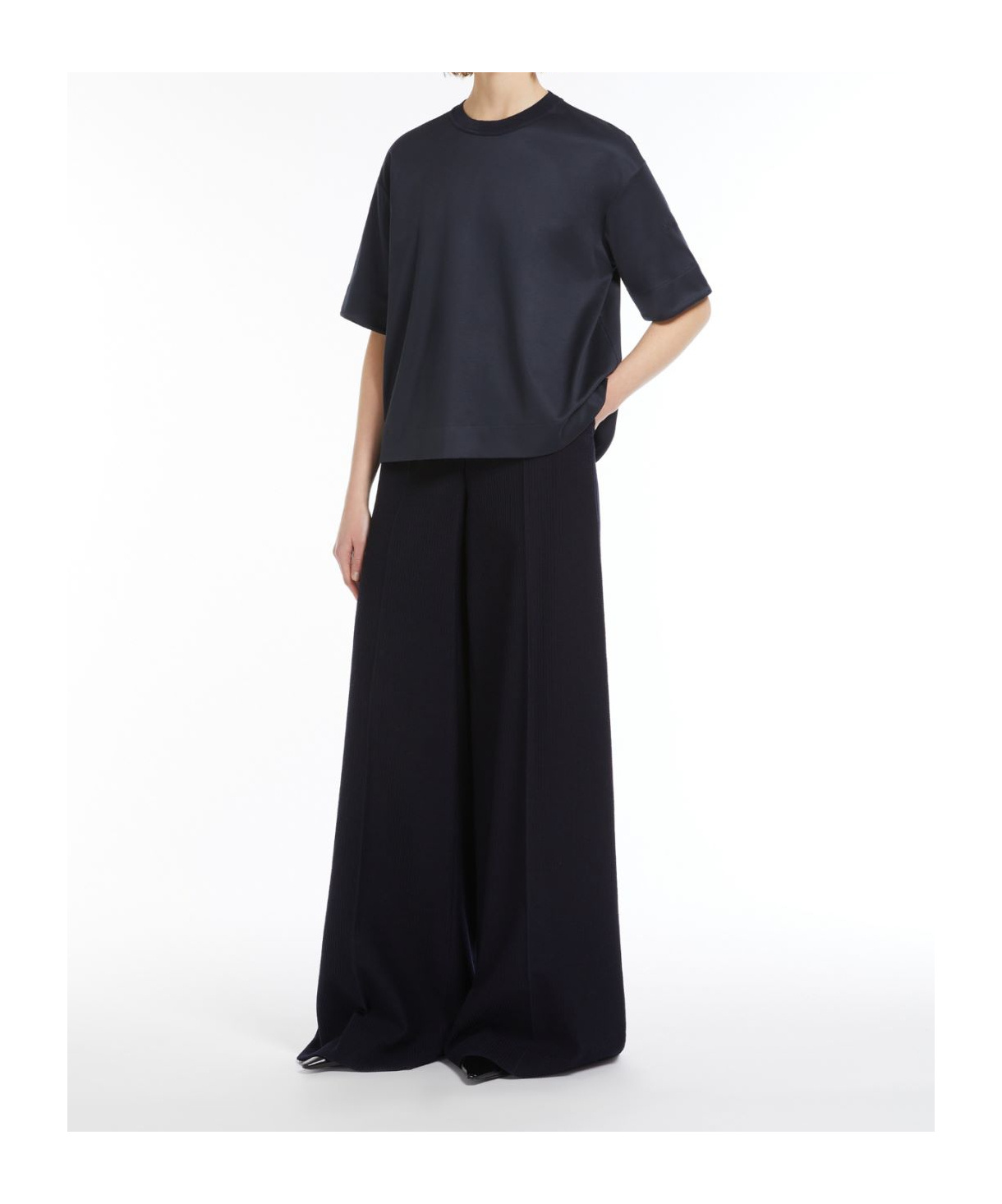 Max Mara Short-sleeved T-shirt In Black