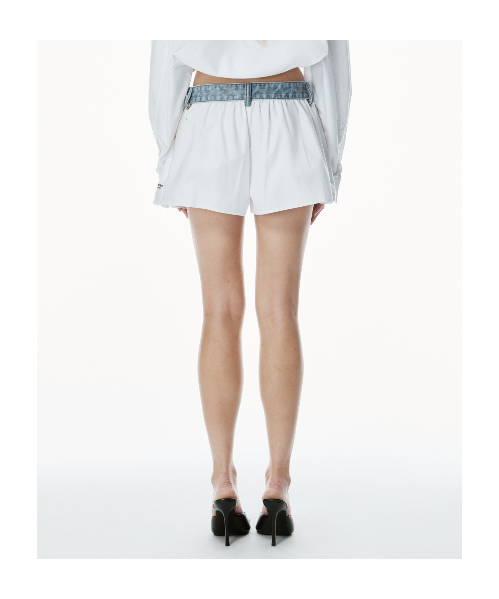 ALEXANDER WANG T DENIM WAIST SHORTS