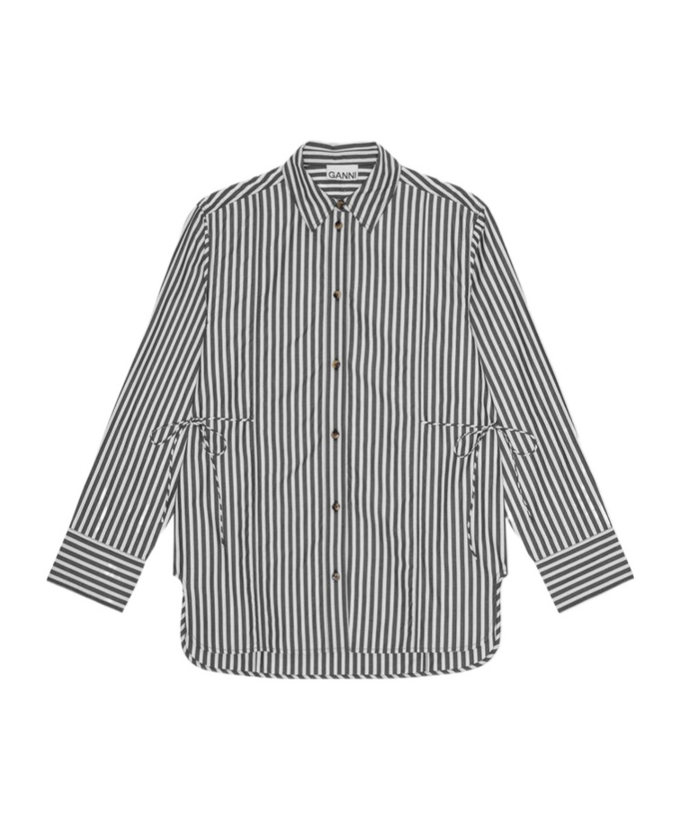 Ganni "oversized Striped In Black