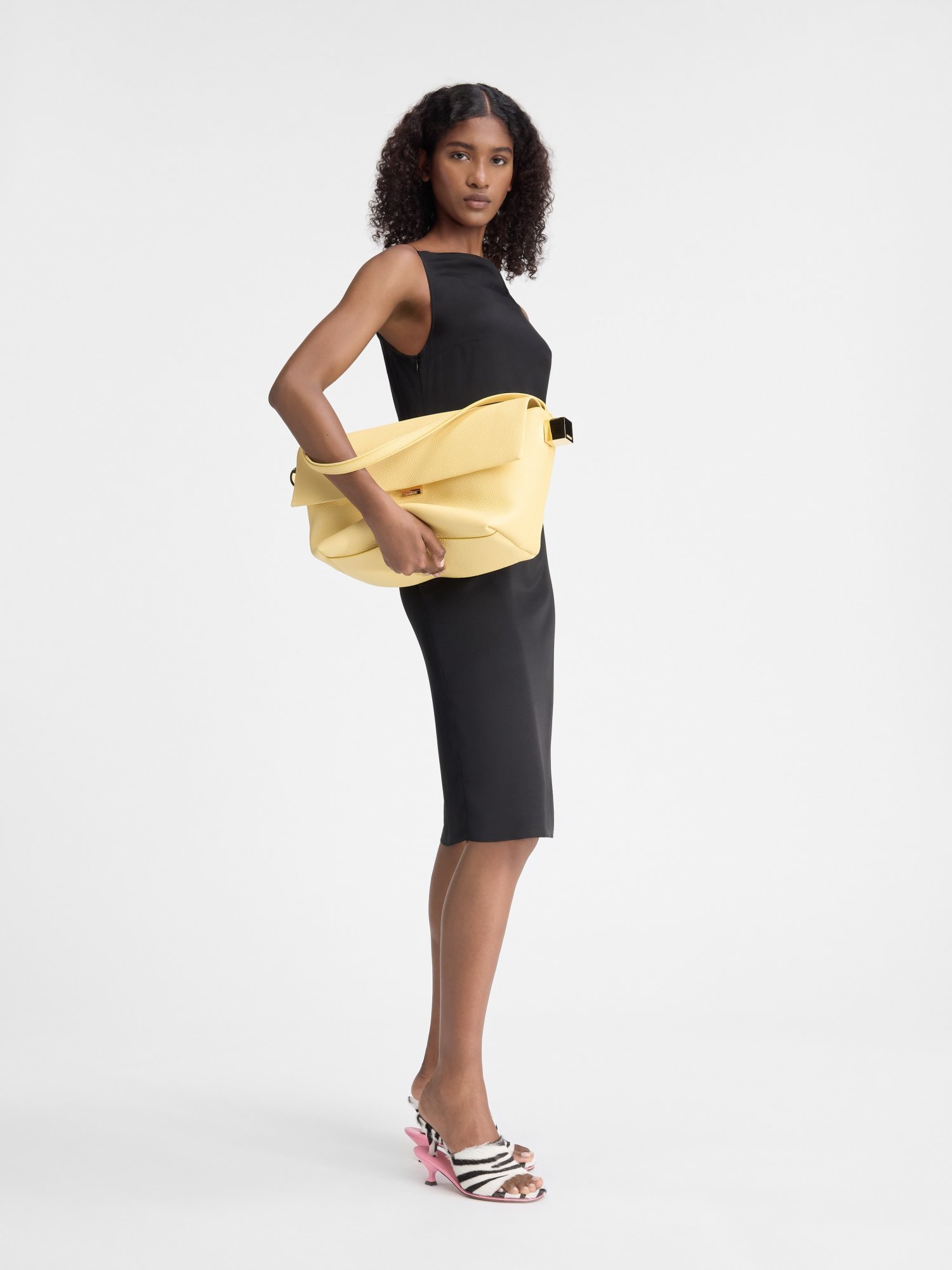 Jacquemus La Robe Spoglio Midi Dress In Black