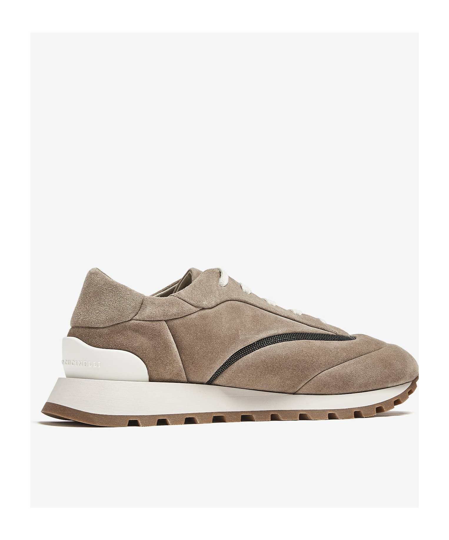Brunello Cucinelli Monili Bead-detail Sneakers In Nude