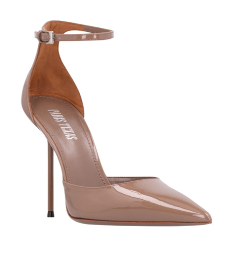 Paris Texas 105mm Lidia Ankle-strap Patent-leather Pumps In Multi