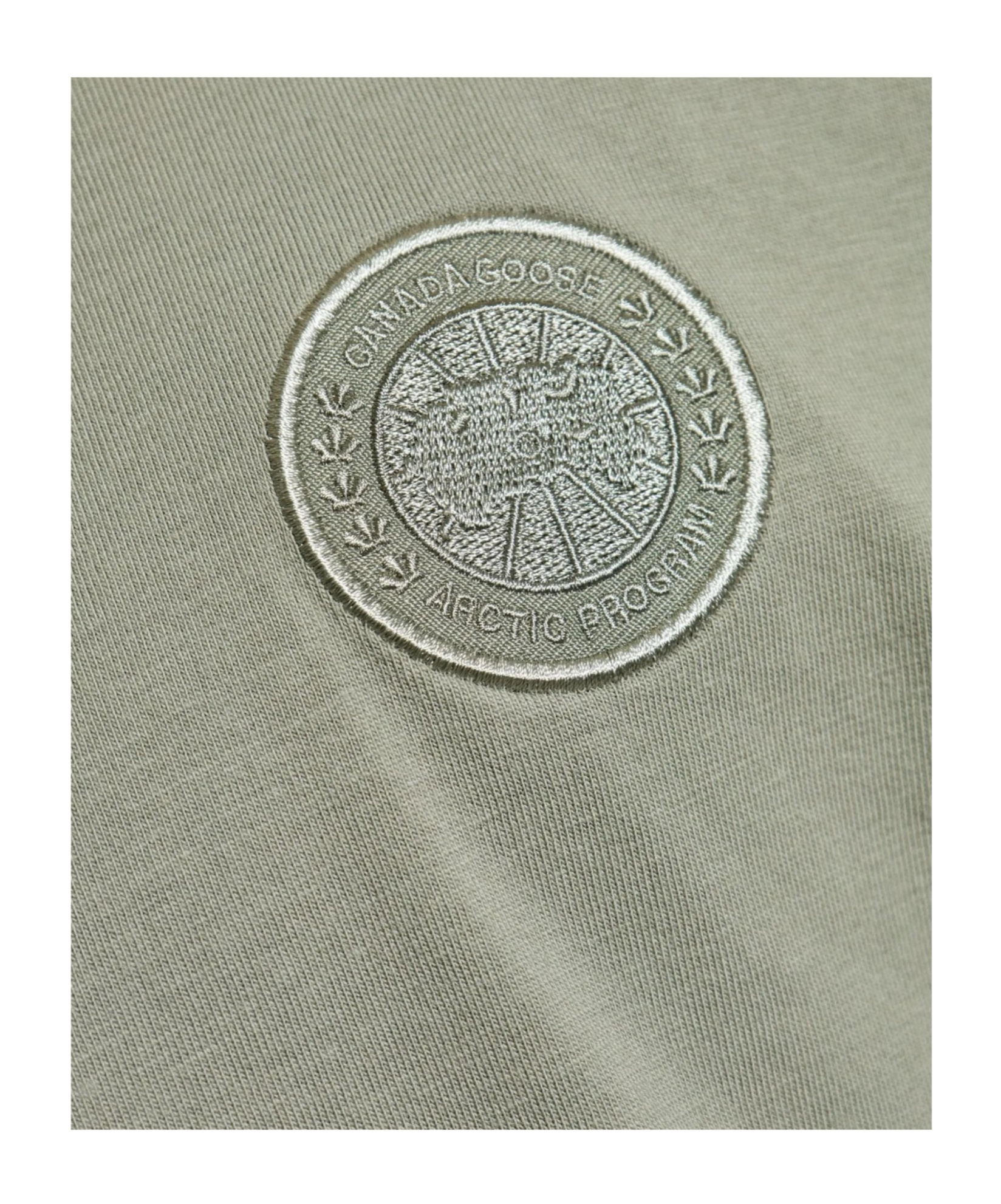 Canada Goose Arctic Program Embroidered Cotton T-shirt In Gray