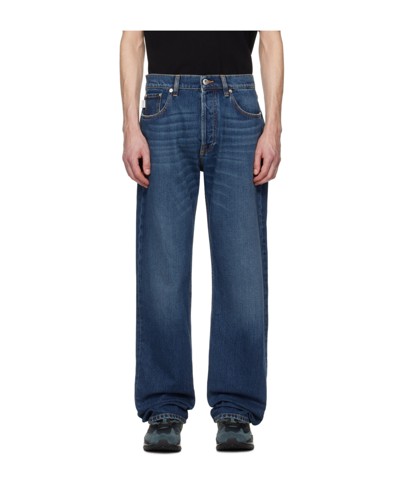 Lanvin Jeans With Belt Loops In Blue