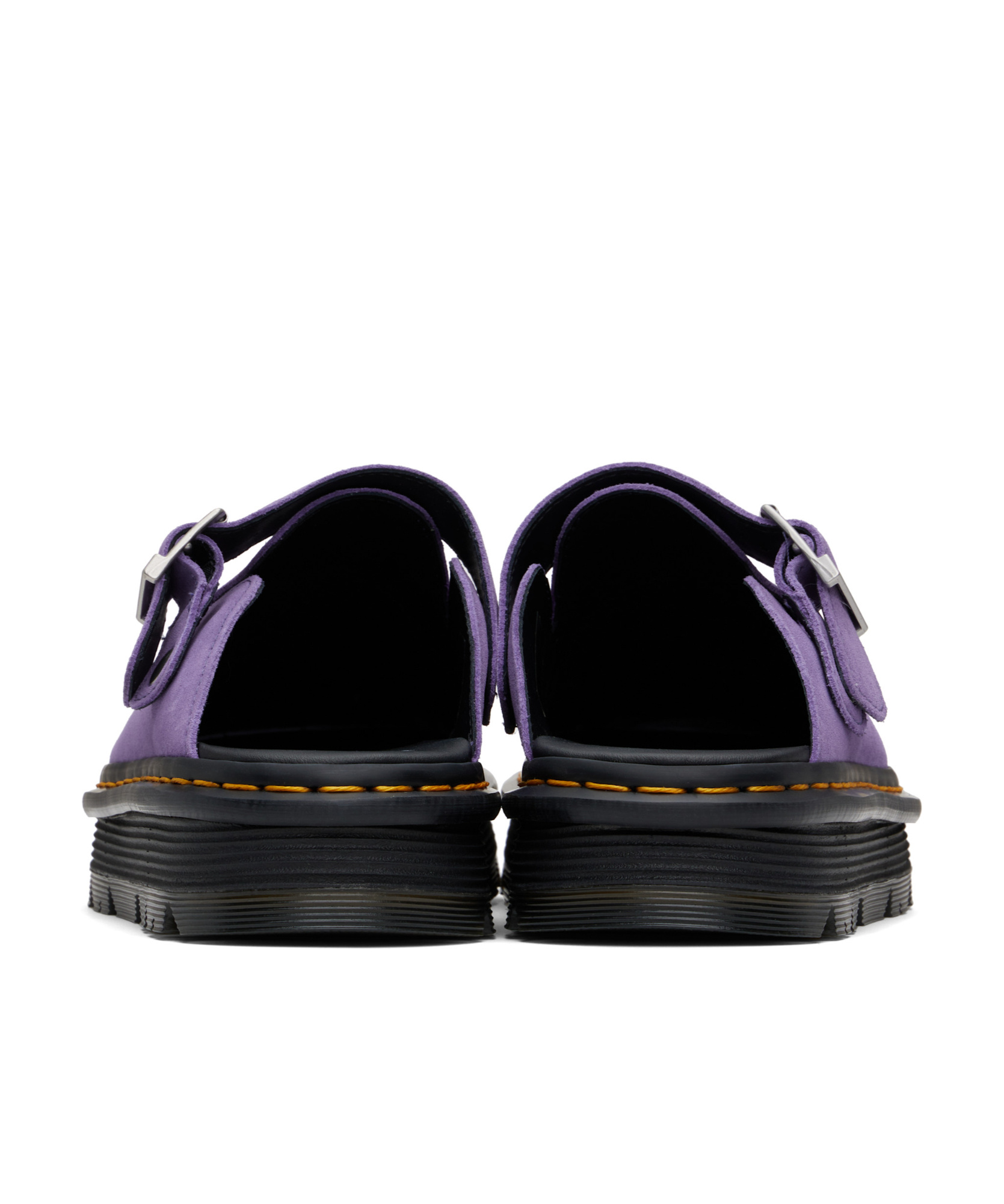 Dr. Martens' Round Toe Mules In Black