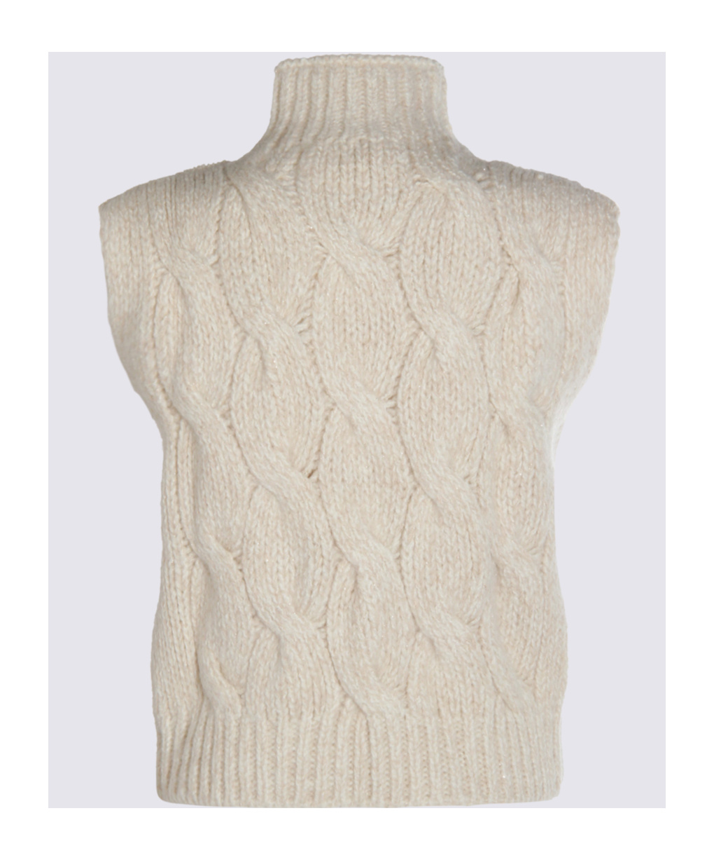 Eleventy Turtleneck Knitted Sweater In Neutral