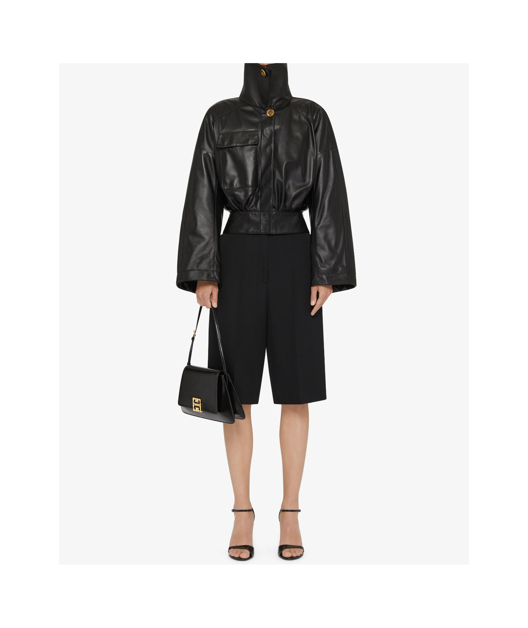 Givenchy Bermuda Wool Shorts In Black