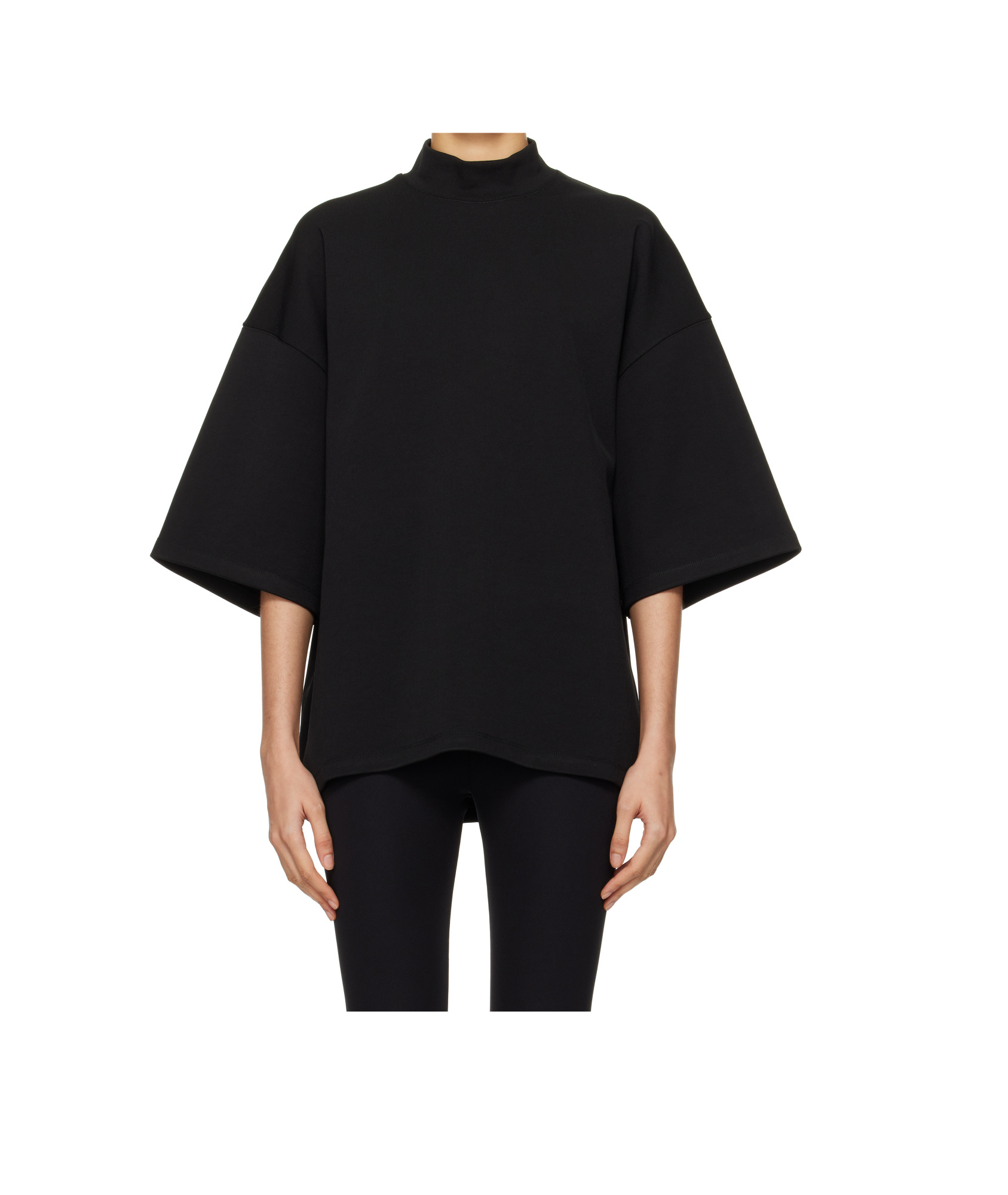 Wardrobe.nyc Semi-matte Stand-up Collar T-shirt
