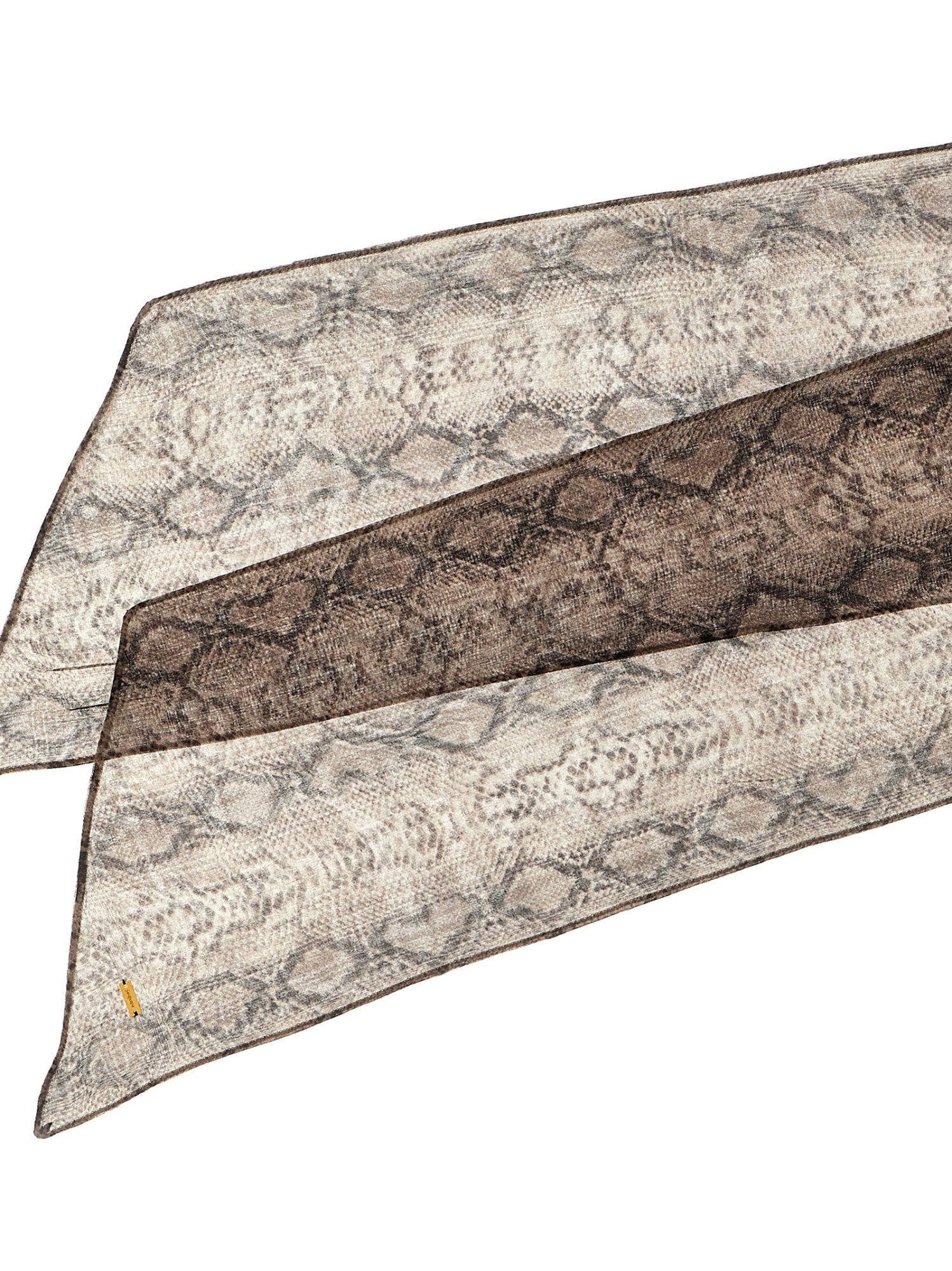 Saint Laurent Silk Scarf Scarves And Foulards Multicolor In Neutral