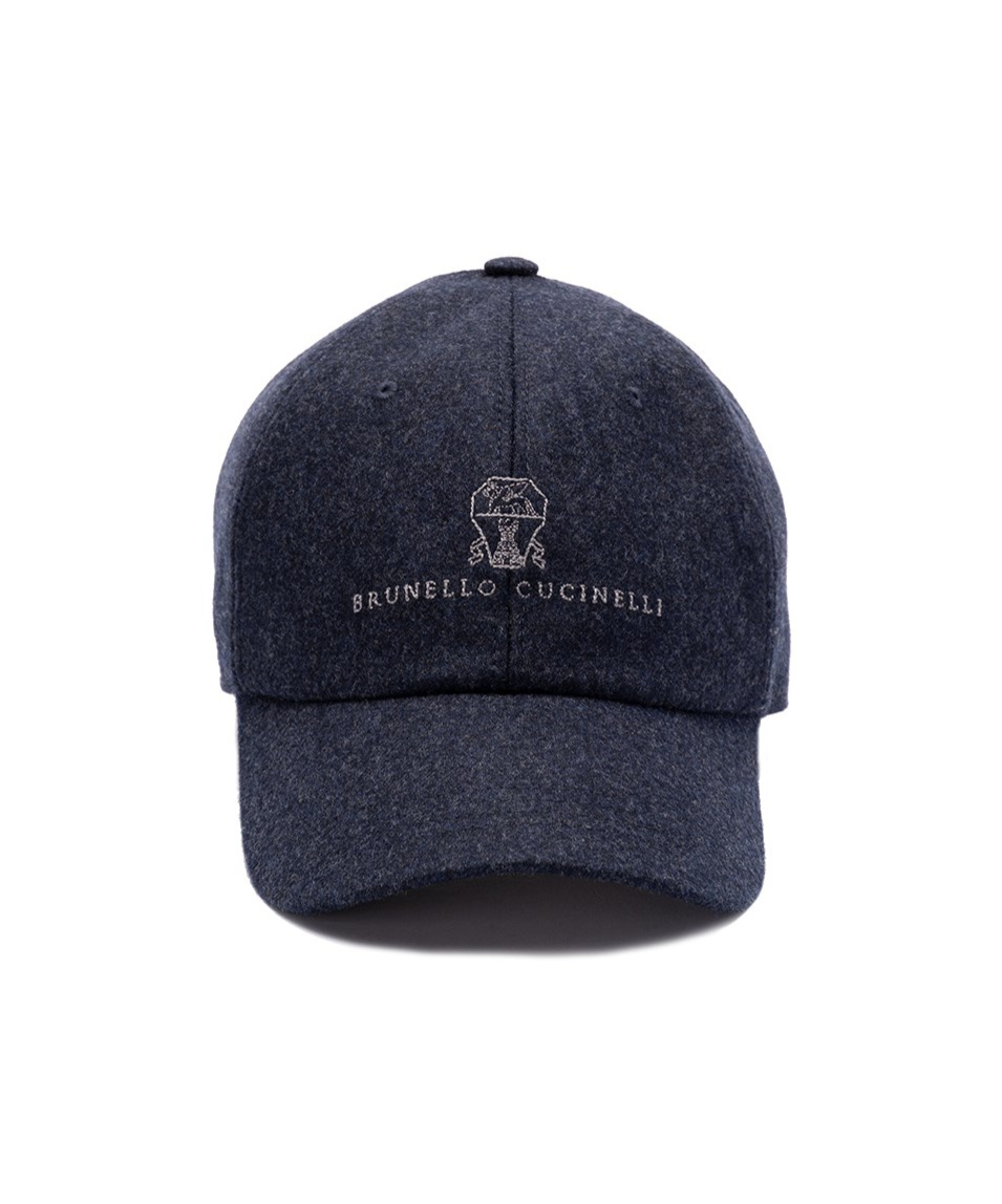 Brunello Cucinelli Logo Fabric Baseball Cap In Black