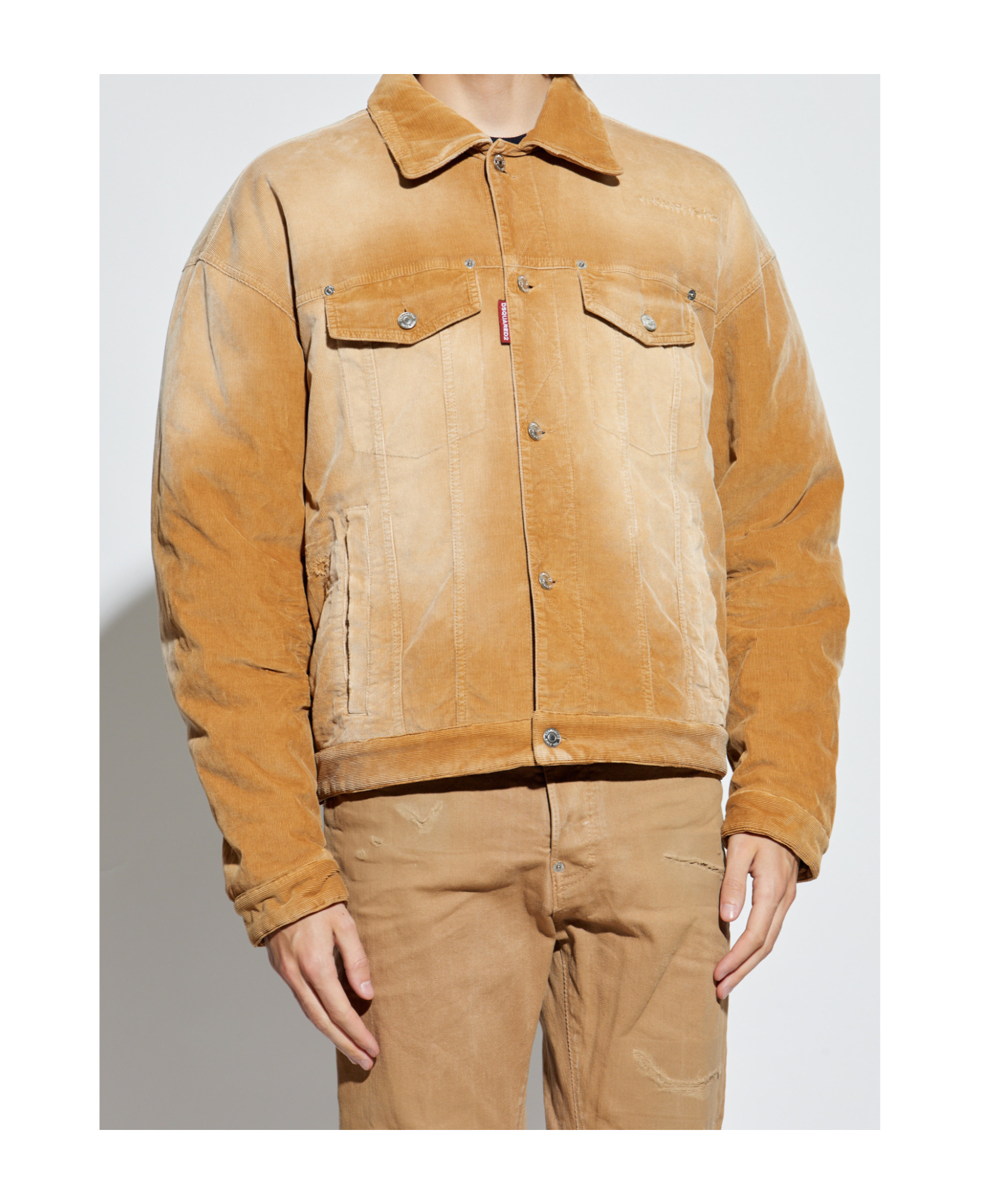 Dsquared2 Long Sleeve Casual Jacket In Brown