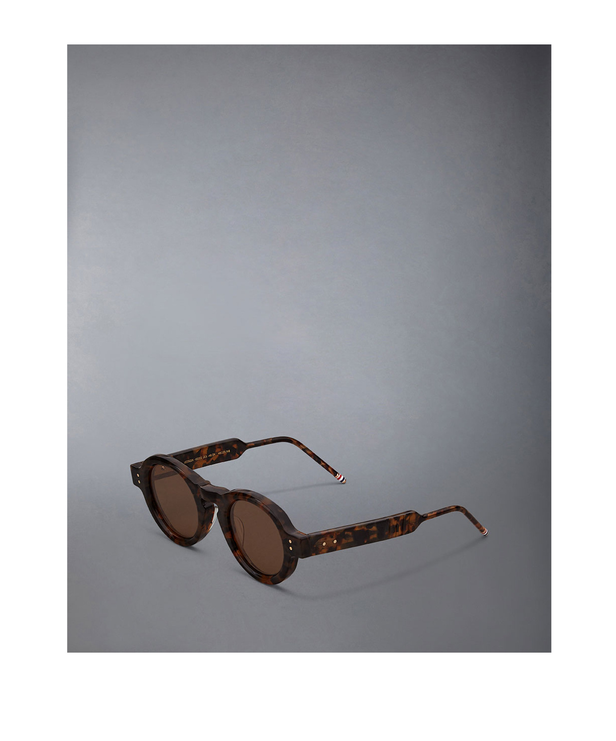 Thom Browne Tortoiseshell Round-frame Sunglasses In Brown