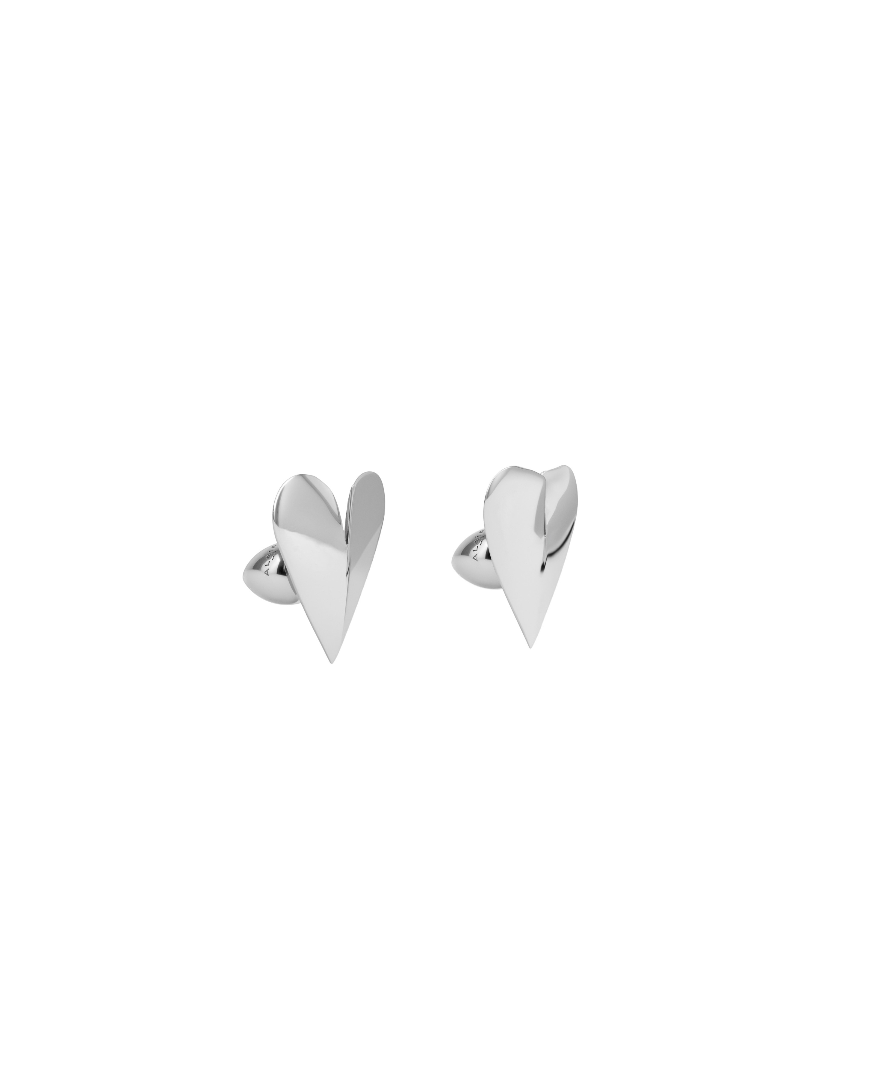 Shop Alaïa Le Coeur Earrings In White
