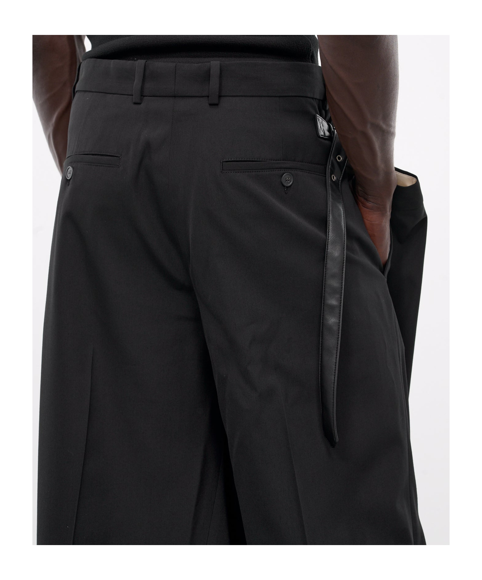 Acne Studios Wrap Culottes In Black