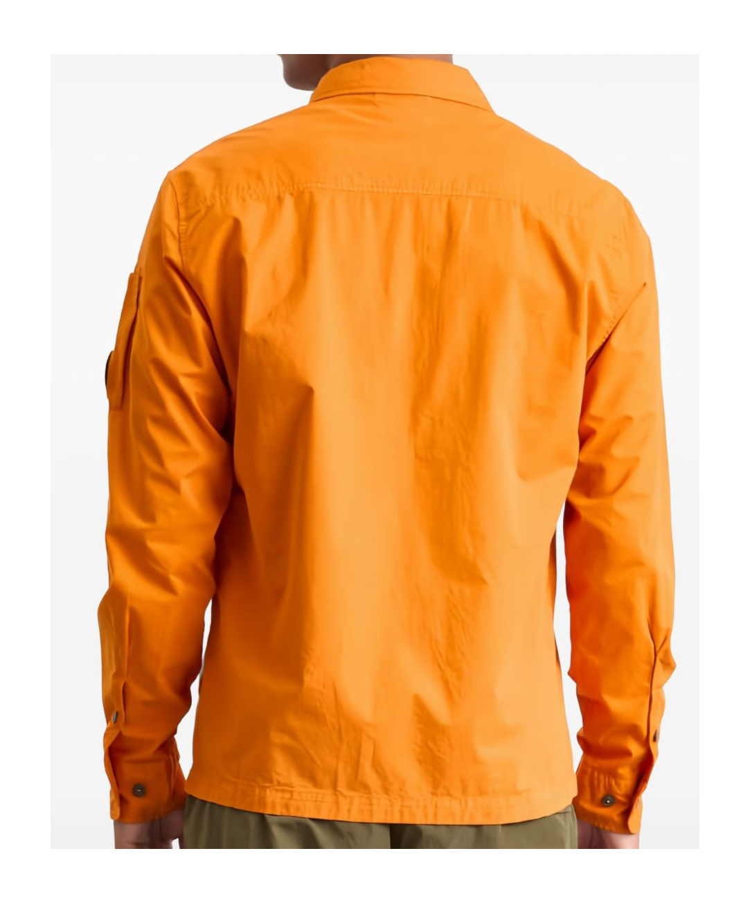 C.p. Company Jacket With Chest Pocket And Long Sleeves In Orange