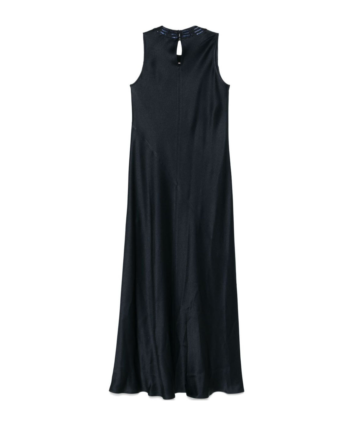 Antonelli Navy Blue Sequin-embellished Maxi Dress