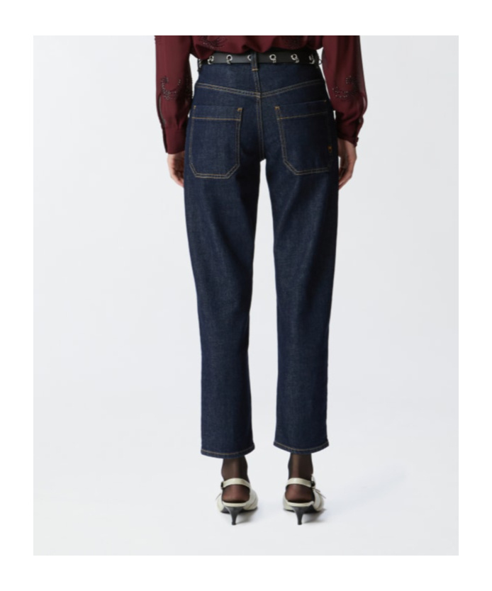 Pinko Cloe Tapered Jeans In Black