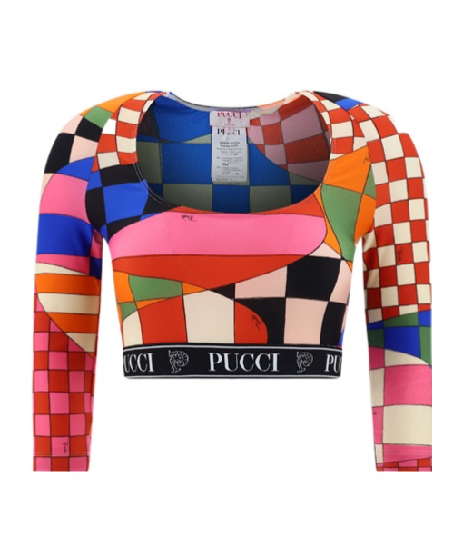 Emilio Pucci Giardino-print Cropped Top