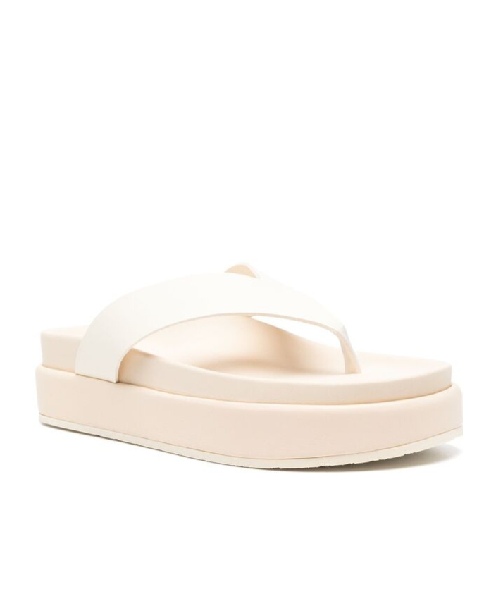 Shop Ancient Greek Sandals Round-headed Sandals With Platform Soles In Nude