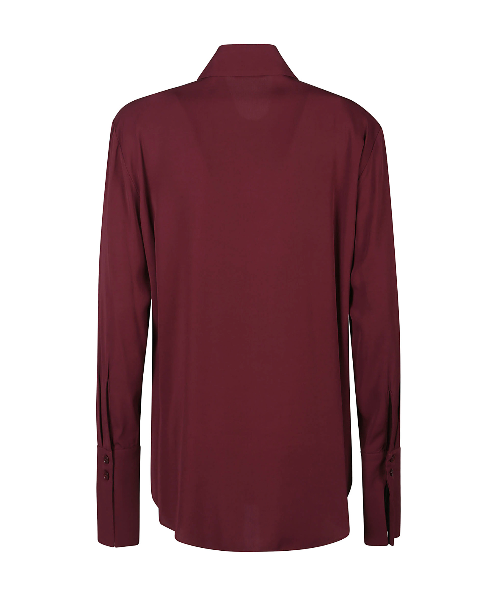 Patrizia Pepe Button-front Long-sleeve Shirt In Red
