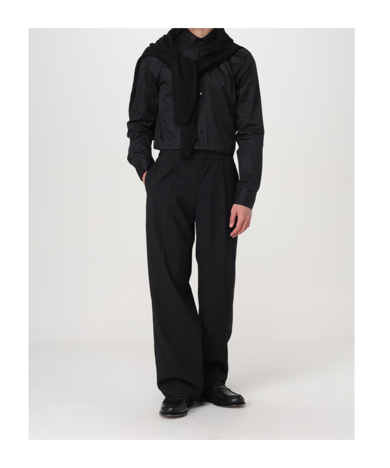 Etro Sweater Men Color Black In Black