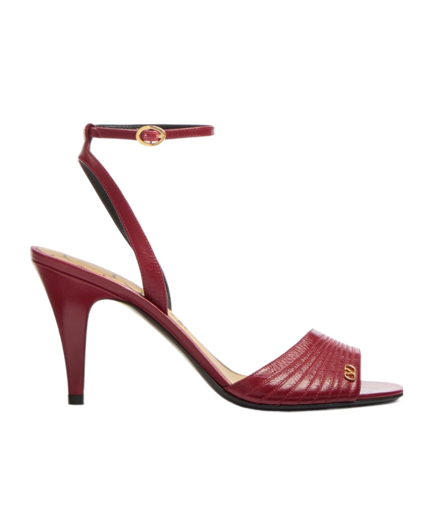 Valentino Ladycrush Stiletto Heel Sandal T85 In Red
