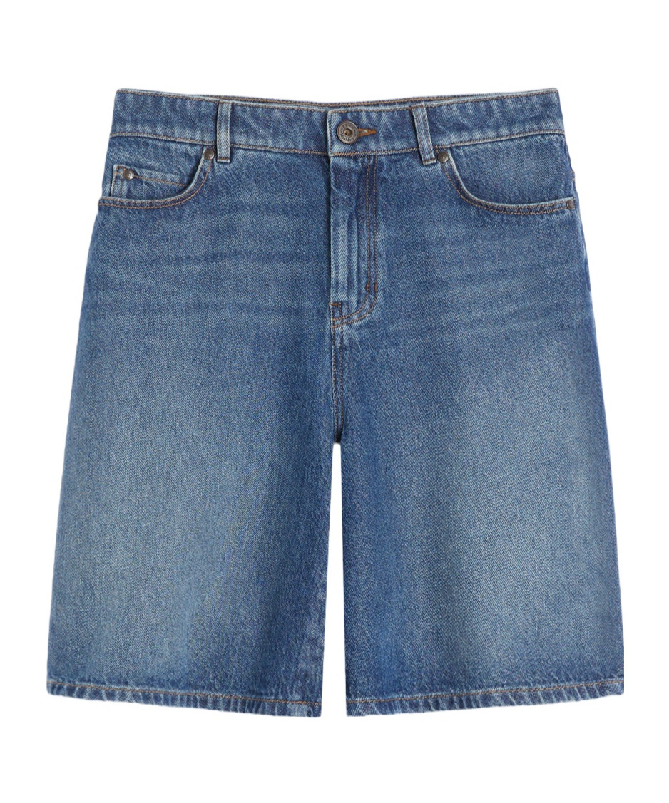 Weekend Max Mara Bermudas De Denim De Algodón