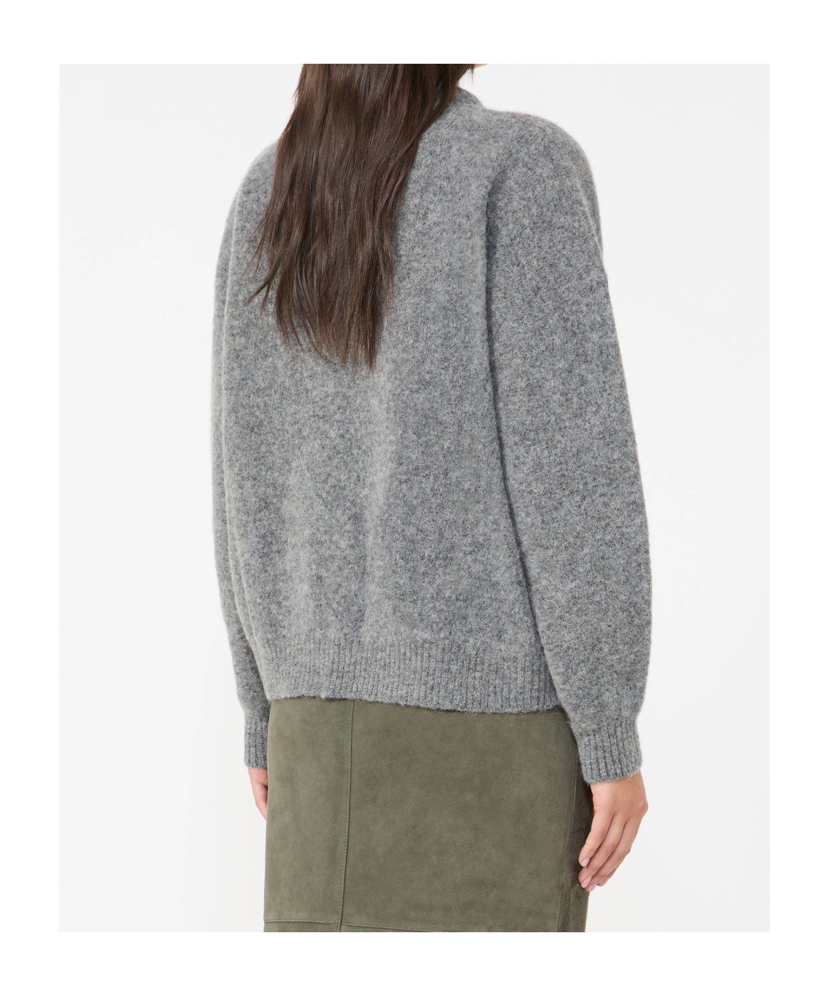 Weekend Max Mara Crewneck Knitted Jumper In Gray