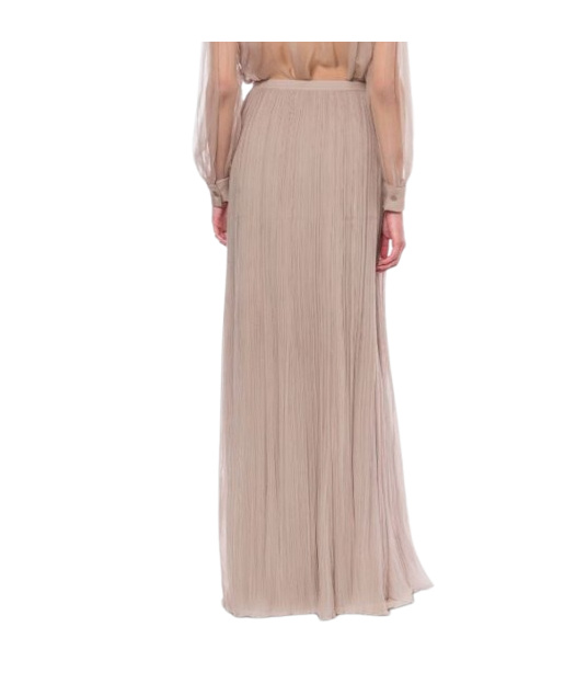 Alberta Ferretti Pleated Skirt In Neutral