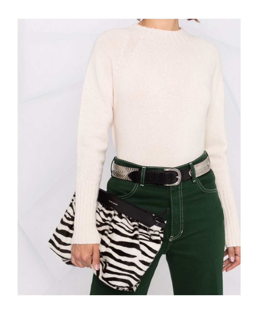 Drumohr Ribbed Lambswool Jumper In White