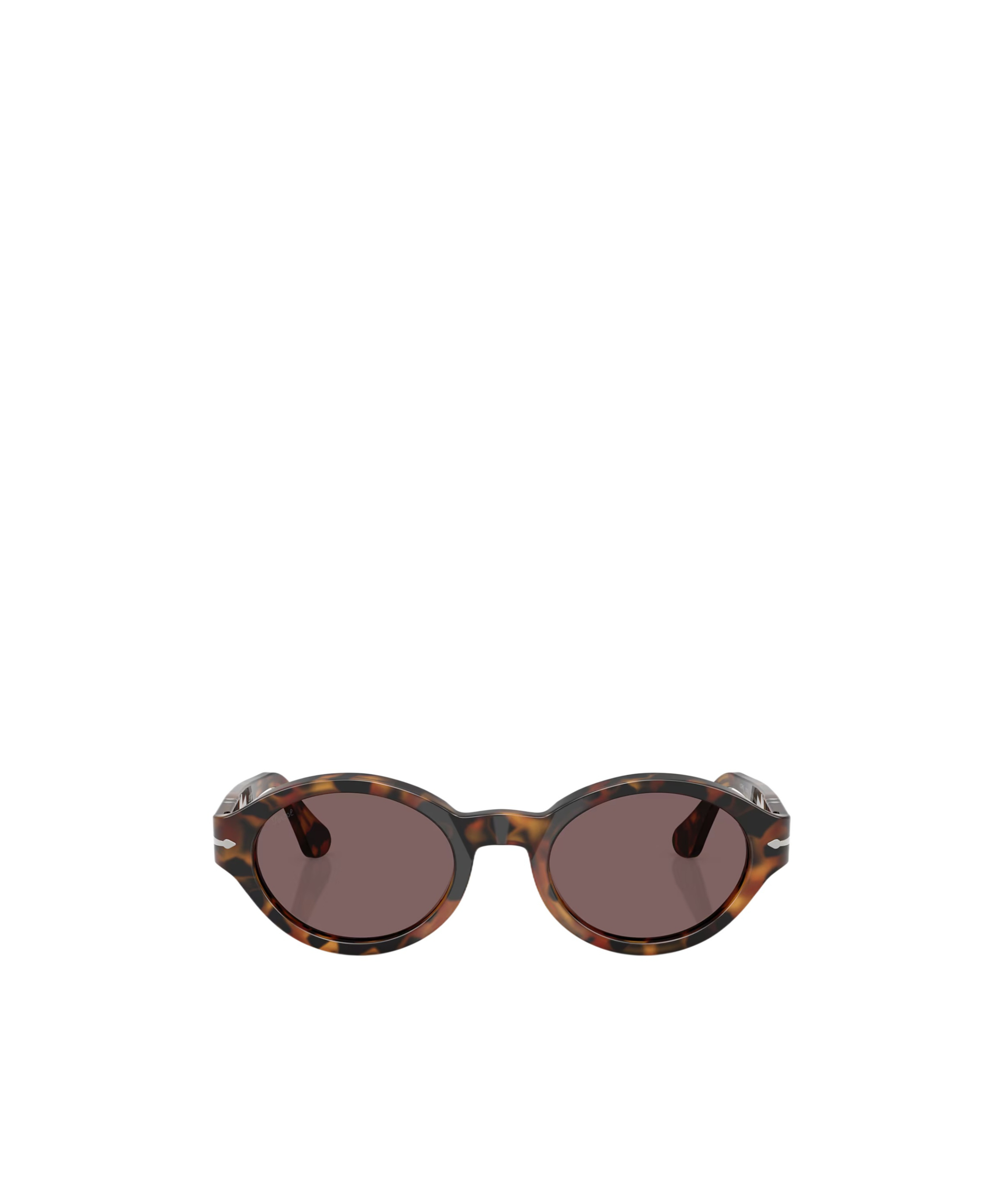 Persol Oval Frame Sunglasses In Brown