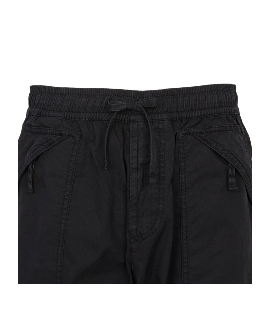 Stone Island Drawstring Straight-leg Trousers In Black