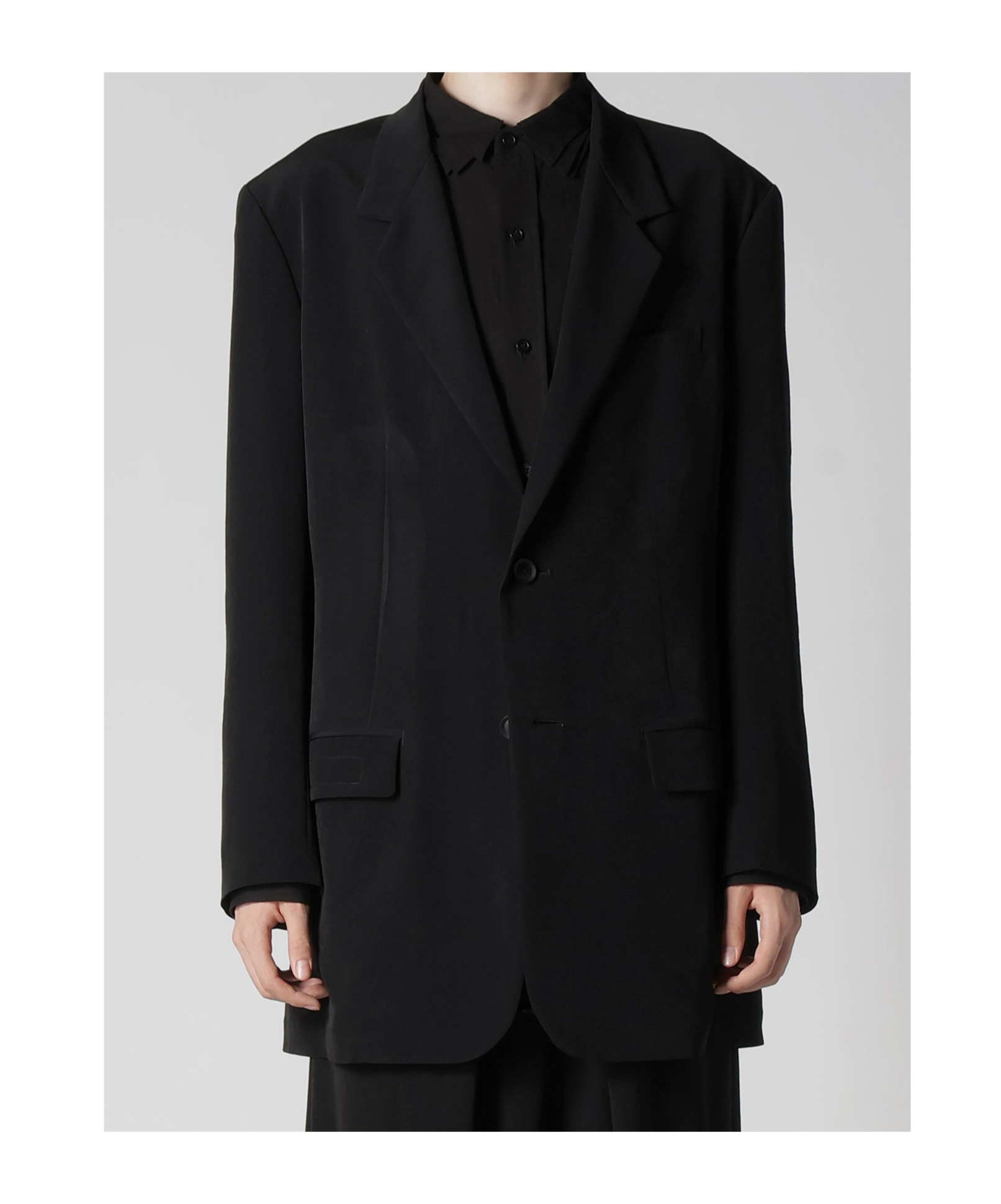 Shop Yohji Yamamoto Single Breasted Blazer In Black