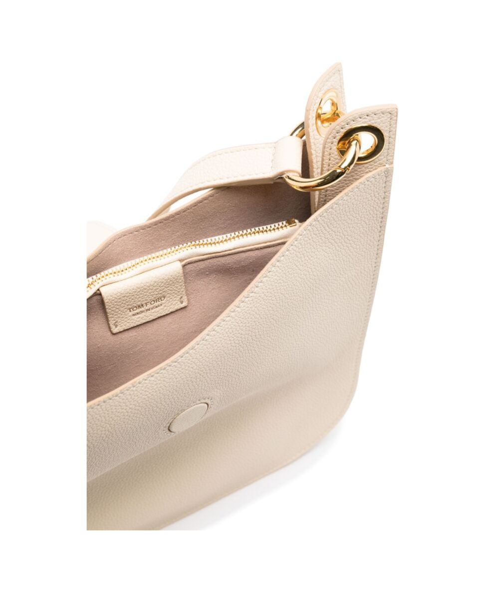 Tom Ford T-logo Shoulder Bag In Nude