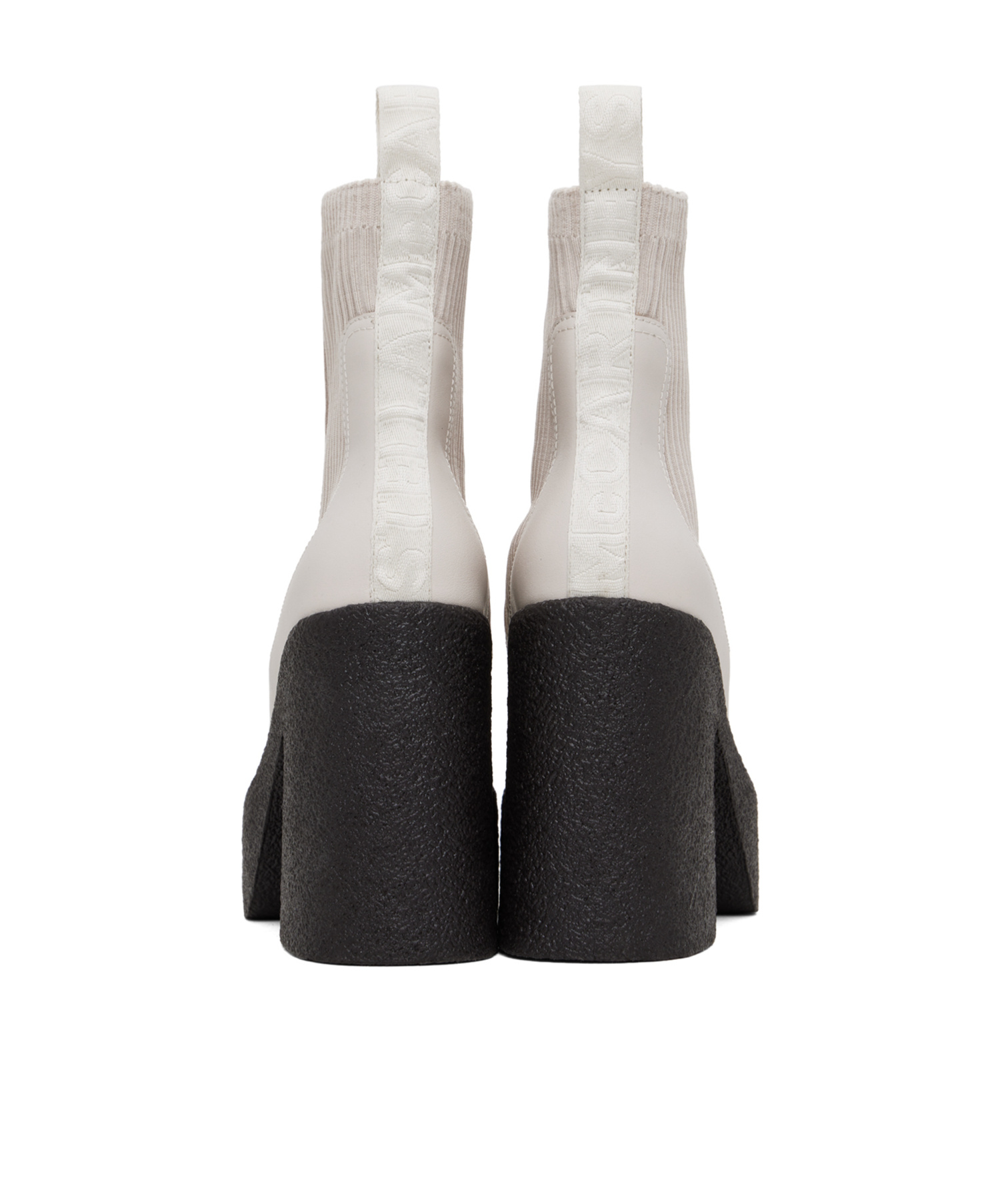 Stella Mccartney Logo Short Boots In White