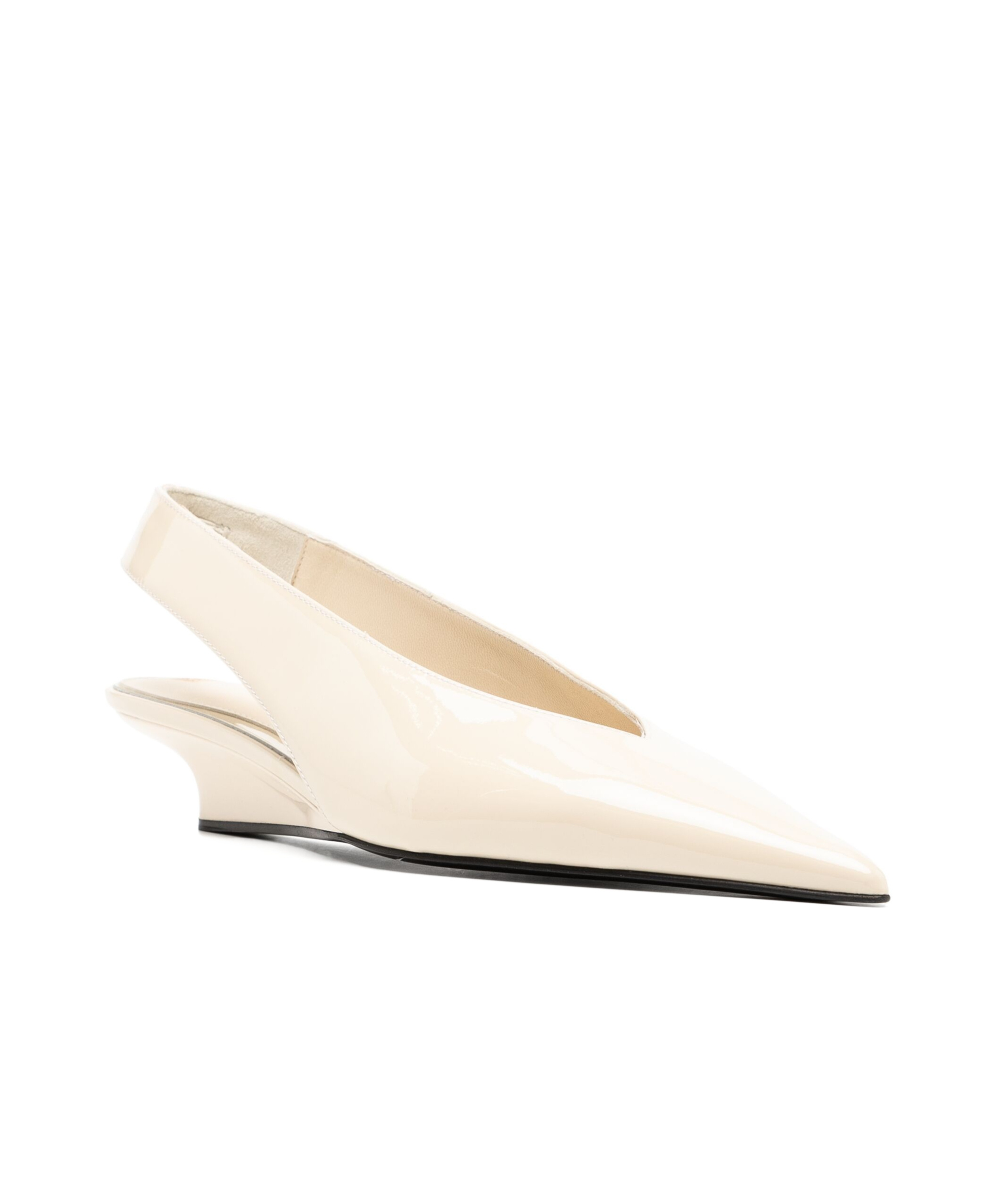 Totême The Wedge-heel Pumps In Nude