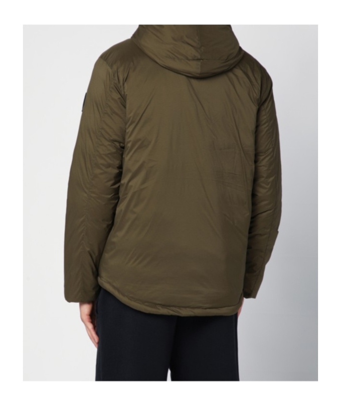 Canada Goose Matte Finish Hooded Down Jacket In Black